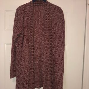 Burgundy cardigan